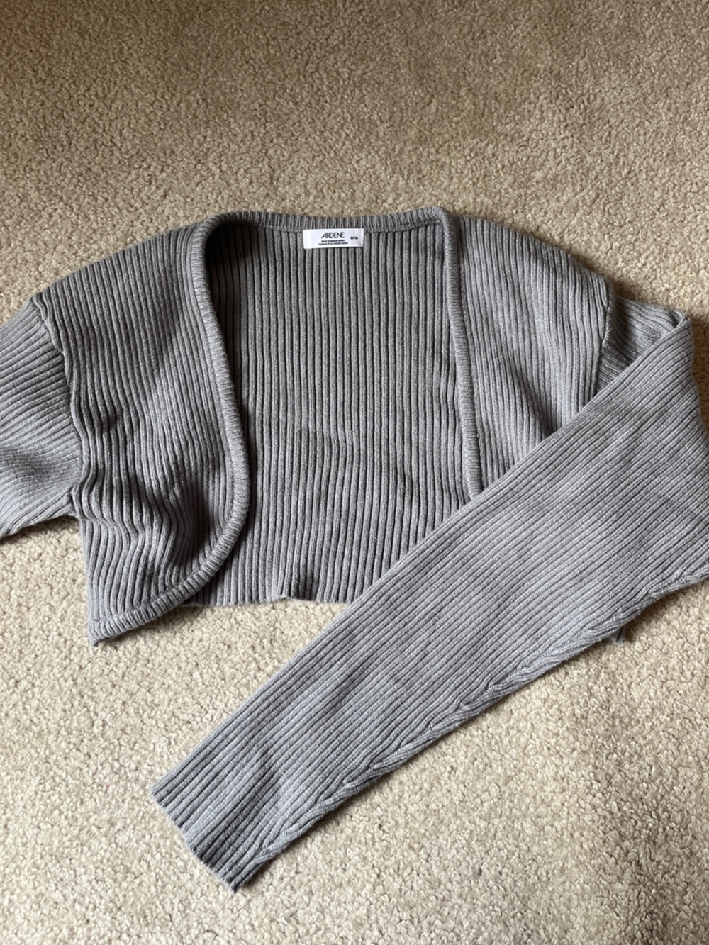 BNWOT Ardene Grey Bolero Cardigan